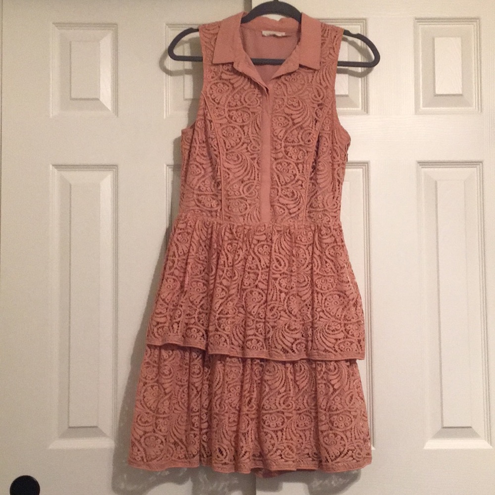 Tiered Lace Anthro Dress - The Addison Story - Picture 2 of 9